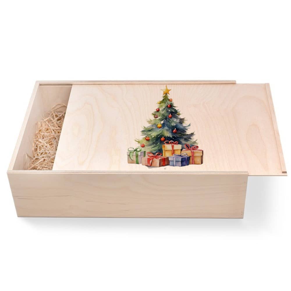 Hochwertige handgemachte Geschenkbox aus Holz günstig im Geschenke Online Shop kaufen.