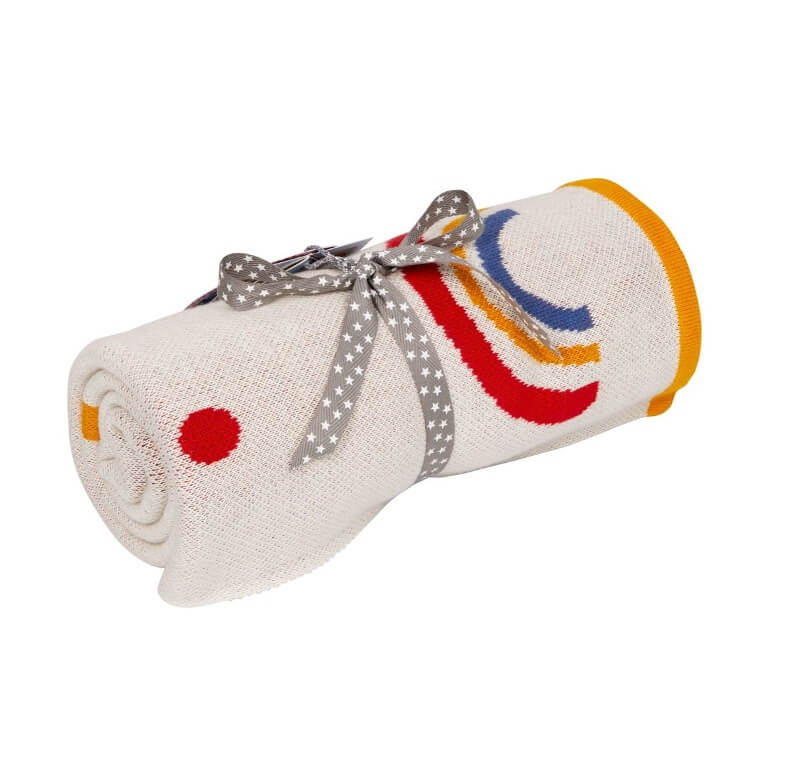Strickdecke Regenbogen BabyGlück (ca. 80x100 cm) Strickdecke Regenbogen BabyGlück (ca. 80x100 cm) .  Jetzt in unserem Geschenke Onlineshop kaufen.