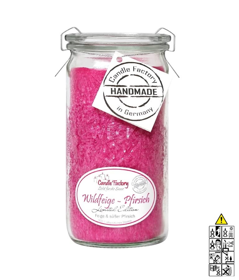 Hochwertige Duftkerze von Candle Factory Wildfeige Pfirsich Mini Jumbo im Glas g?nstig in Kerzen Online Shop kaufen. Duftkerzen im Glas. Geschenkidee Wildfeige Pfirsich Mini Jumbo im Glas