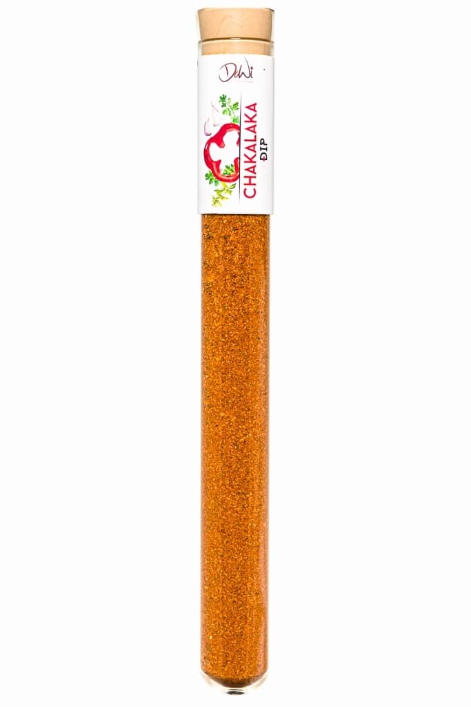 Chakalaka Dip in Spice Tube aus Glas ? 22mm Chakalaka Dip. Nachhaltig im Reagenzglas ? 22mm verpackt. Hochwertige kulinarische Produkte im Onlineshop kaufen.