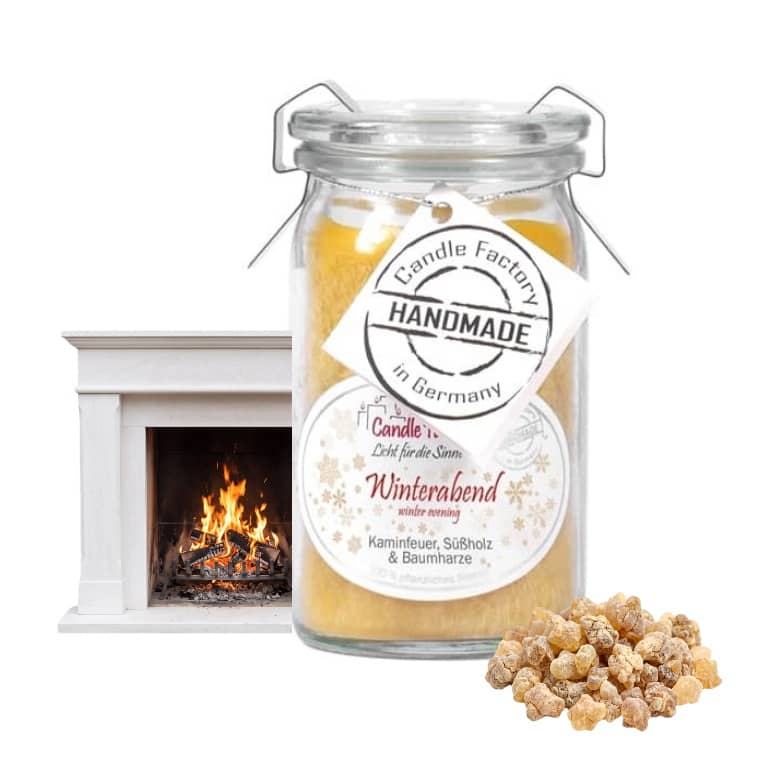 Hochwertige Duftkerze von Candle Factory Baby Jumbo Winterabend günstig in Kerzen Online Shop kaufen. Duftkerzen im Glas. Geschenkidee Baby Jumbo Winterabend