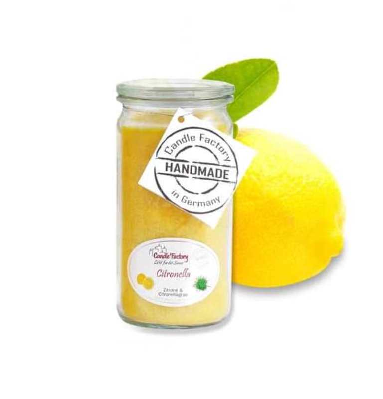 Hochwertige Duftkerze von Candle Factory Citronella Mini Jumbo im Glas g?nstig in Kerzen Online Shop kaufen. Duftkerzen im Glas. Geschenkidee Citronella Mini Jumbo im Glas