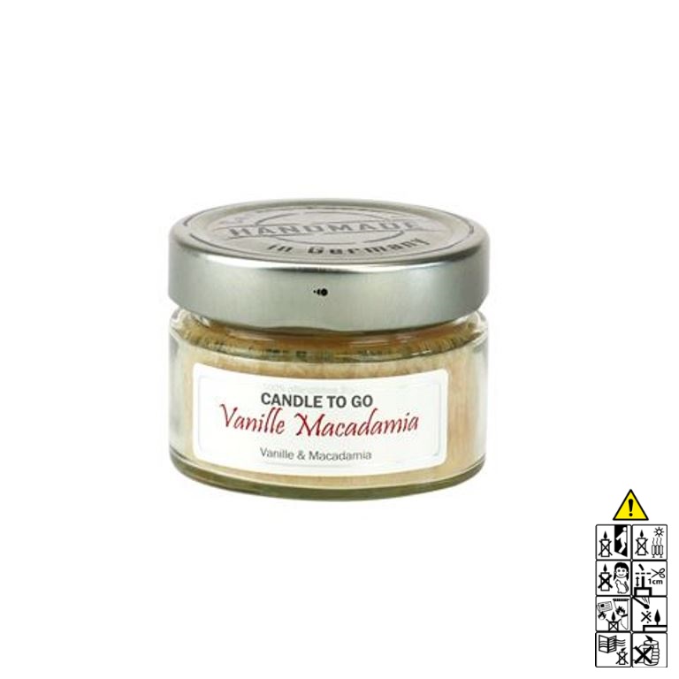 Hochwertige Duftkerze im Glas Vanille Macadamia Candle to Go Hochwertige Duftkerze von Candle Factory Candle to Go Vanille Macadamia g?nstig in Kerzen Online Shop kaufen. Duftkerzen im Glas. Geschenkidee Candle to Go Vanille Macadamia