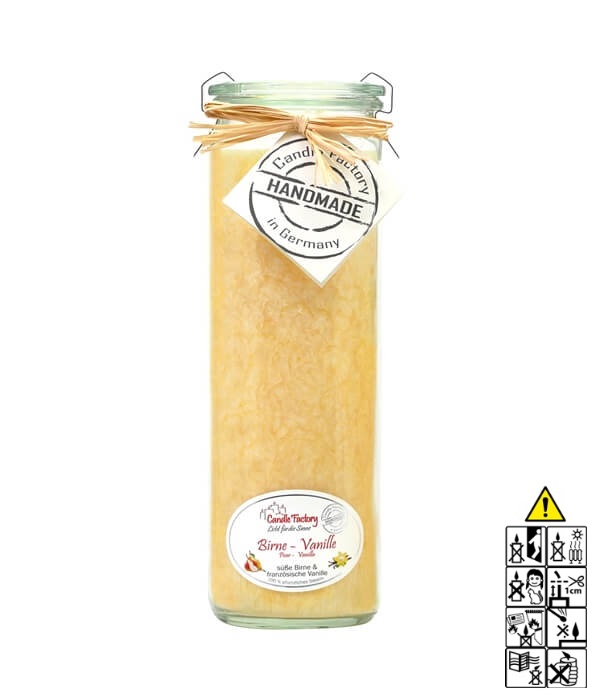 Hochwertige Duftkerze im Glas Birne Vanille Big Jumbo Hochwertige Duftkerze von Candle Factory Birne Vanille Big Jumbo g?nstig in Kerzen Online Shop kaufen. Duftkerzen im Glas. Geschenkidee Birne Vanille Big Jumbo.