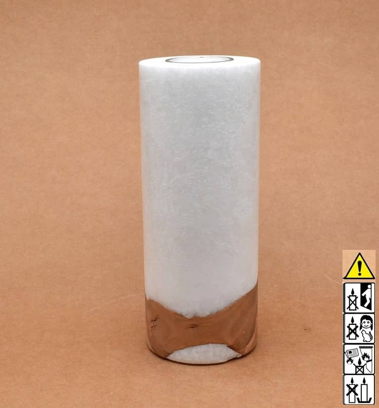 Hochzeitskerze, Kerze mit Holzeinsatz, Teelicht rund, Stearin, im Kerzen online Shop für Hochzeiten bestellen, günstig kaufen.