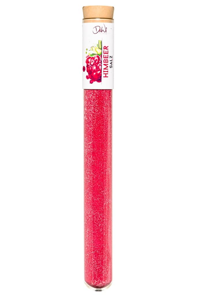 Himbeer Salz in Spice Tube aus Glas ? 22mm Himbeer Salz. Nachhaltig im Reagenzglas ? 22mm verpackt. Hochwertige kulinarische Produkte im Onlineshop kaufen.