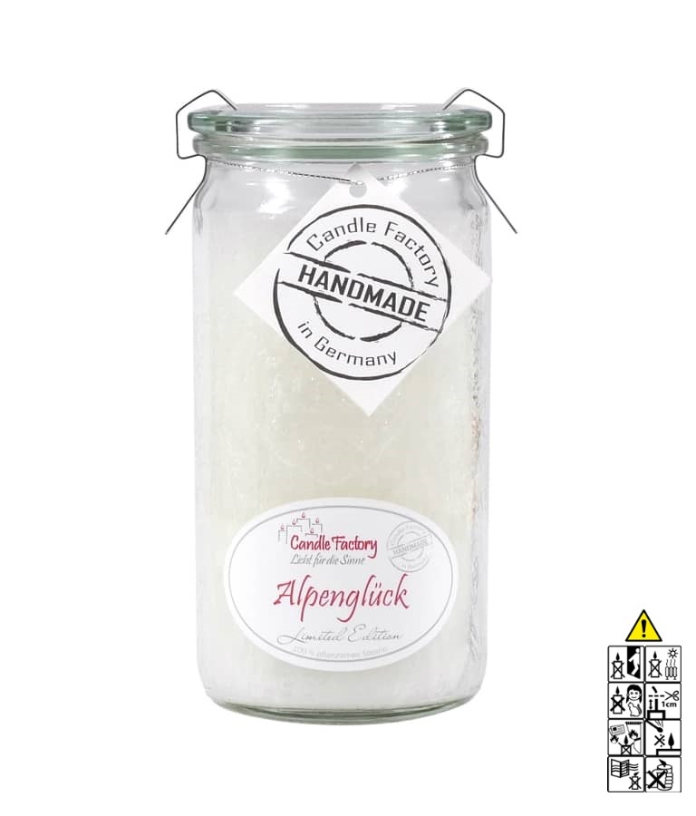 Alpenglück - Mini Jumbo Duftkerze im Glas von Candle Factory "Limited Edition Alpenglück - Mini Jumbo Duftkerze im Glas von Candle Factory "Limited Edition