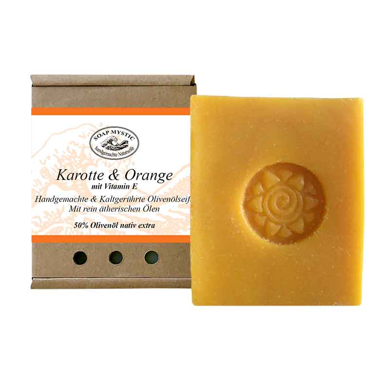 Kaltger?hrte Oliven?lseife Naturseife Orange Hochwertige handgefertigte Kaltger?hrte Oliven?lseife Naturseife Karotte Orange. Nachhaltig Qualit?tsseifen online kaufen.