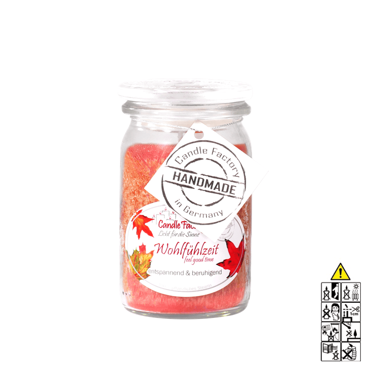 Wohlfühlzeit - Baby Jumbo Duftkerze im Glas von Candle Factory Wohlfühlzeit - Baby Jumbo Duftkerze im Glas von Candle Factory