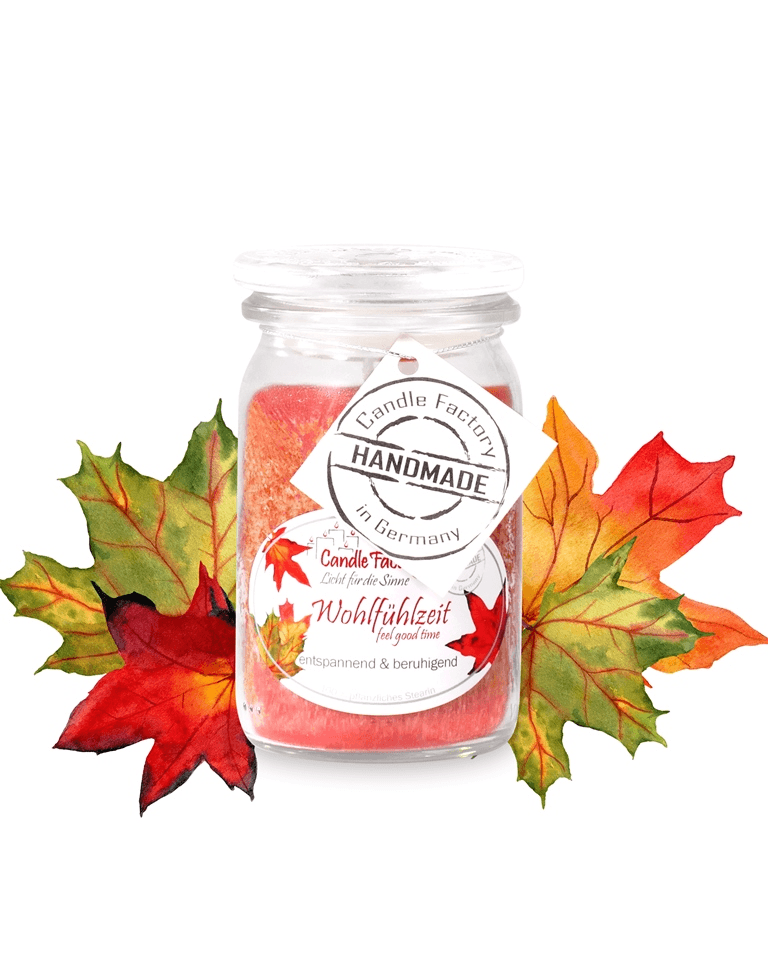 Wohlfühlzeit - Baby Jumbo Duftkerze im Glas von Candle Factory