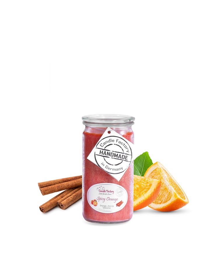 Hochwertige Duftkerze von Candle Factory Spicy Orange Mini Jumbo im Glas g?nstig in Kerzen Online Shop kaufen. Duftkerzen im Glas. Geschenkidee Spicy Orange Mini Jumbo im Glas