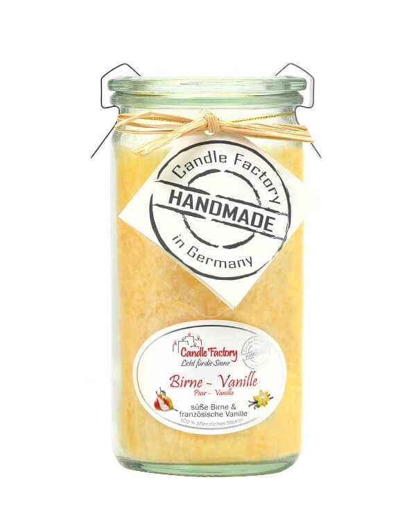 Hochwertige Duftkerze von Candle Factory Birne Vanille Mini Jumbo im Glas g?nstig in Kerzen Online Shop kaufen. Duftkerzen im Glas. Geschenkidee Birne Vanille Mini Jumbo im Glas 