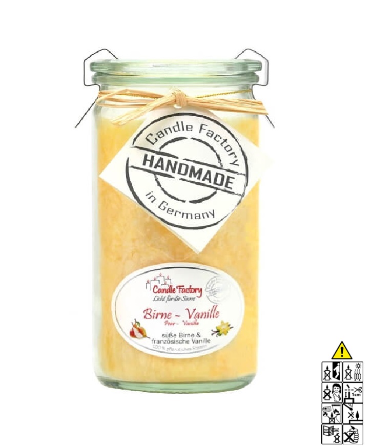 Hochwertige Duftkerze im Glas Birne Vanille Mini Jumbo Hochwertige Duftkerze von Candle Factory Birne Vanille Mini Jumbo im Glas g?nstig in Kerzen Online Shop kaufen. Duftkerzen im Glas. Geschenkidee Birne Vanille Mini Jumbo im Glas