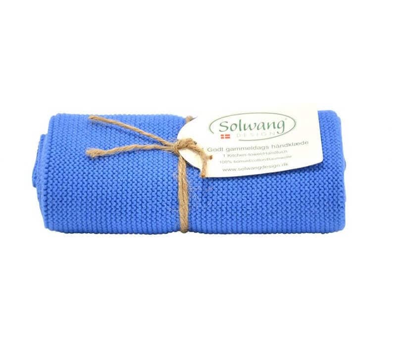 Handtuch von Solwang online kaufen aus 32 x 47 cm Baumwolle gestrickt Klares Blau