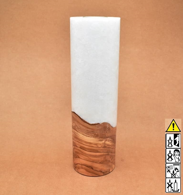 Hochzeitskerze, Kerze mit Holzeinsatz, Teelicht rund, Stearin, im Kerzen online Shop für Hochzeiten bestellen, günstig kaufen.