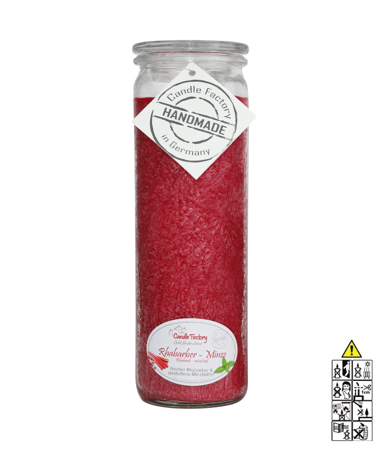 Rhabarber Minze - Big Jumbo Duftkerze im Glas von Candle Factory