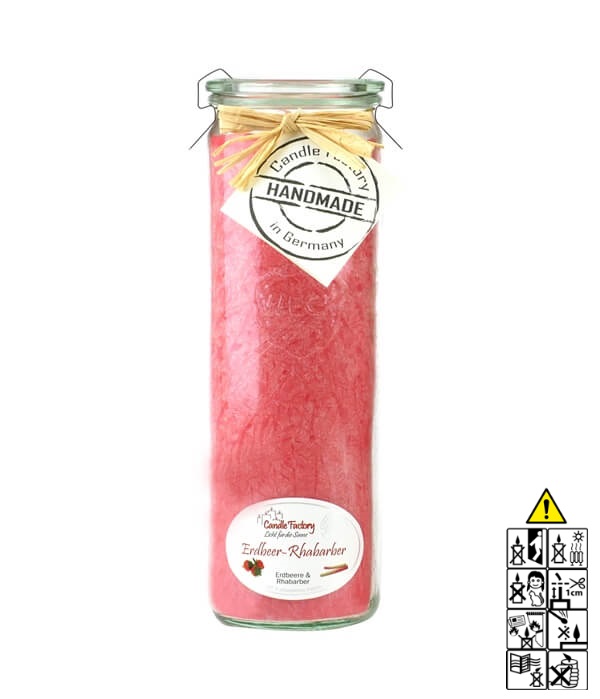 Hochwertige Duftkerze im Glas Erdbeere-Rhabarber Big Jumbo Hochwertige Duftkerze von Candle Factory Erdbeere-Rhabarber Big Jumbo g?nstig in Kerzen Online Shop kaufen. Duftkerzen im Glas. Geschenkidee Erdbeere-Rhabarber Big Jumbo.