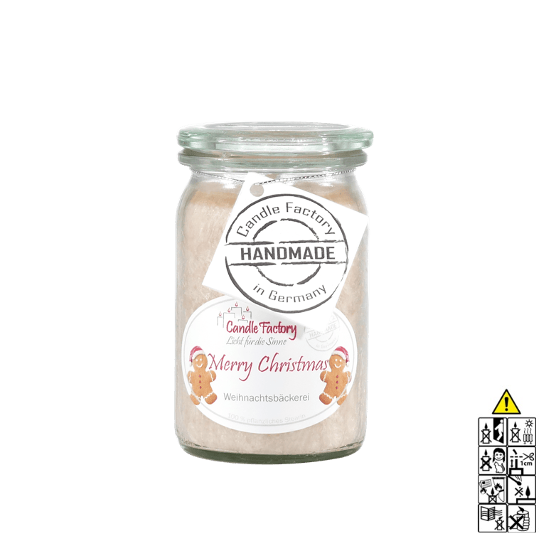 Merry Christmas - Baby Jumbo Duftkerze im Glas von Candle Factory Merry Christmas - Baby Jumbo Duftkerze im Glas von Candle Factory
