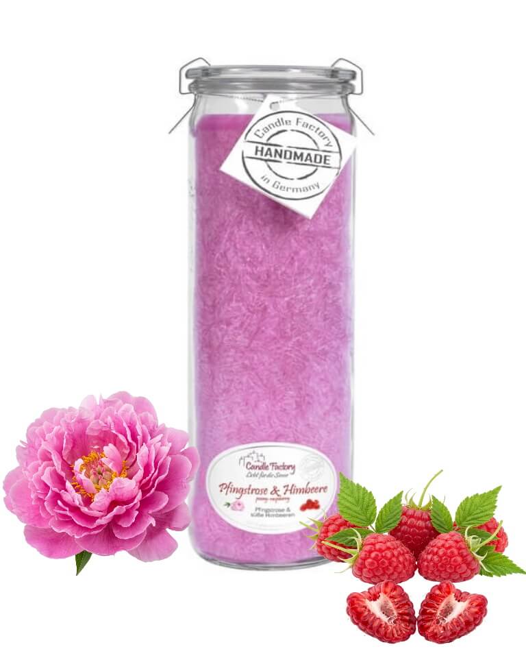 Hochwertige Duftkerze von Candle Factory Pfingstrose Himbeere Big Jumbo g?nstig in Kerzen Online Shop kaufen. Duftkerzen im Glas. Geschenkidee Pfingstrose Himbeere Big Jumbo