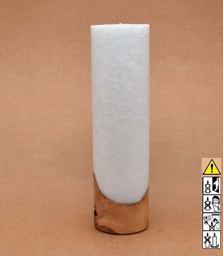 Kerze mit Holz Unikat Rund 70 x 250 mm mit Teelicht Nr.: 2 Kerze mit Holz Unikat Rund 70 x 250 mm mit Teelicht Nr.: 2