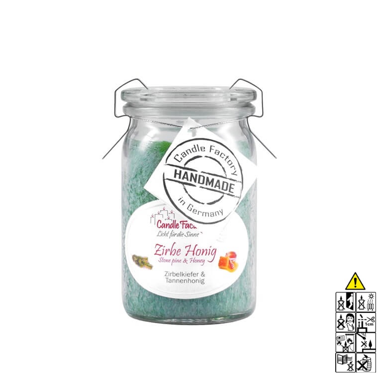 Hochwertige Zirbe Honig Baby Jumbo Duftkerze im Glas in der Farbe gr?n. Hochwertige Duftkerze von Candle Factory Zirbe Honig Baby Jumbo Duftkerze im Glas in der Farbe gr?n g?nstig in Kerzen Online Shop kaufen. Duftkerzen im Glas. Geschenkidee Zirbe Honig Baby Jumbo Duftkerze im Glas in der Farbe gr?n.