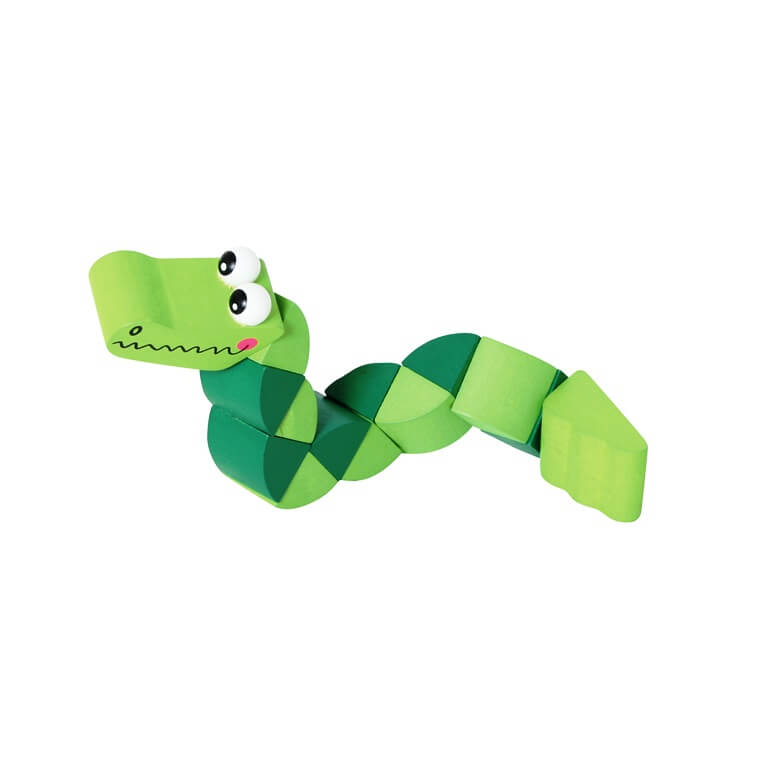  Biegetier Krokodil aus Holz (ab 3 Jahre). Jetzt in unserem Geschenke Onlineshop kaufen.