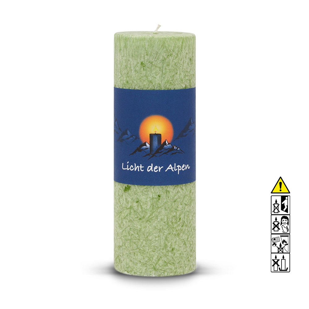 Allgäuer Heilkräuter Kerze Die Frische Licht der Alpen Duftkerze Allgäuer Heilkräuterkerze zum Thema Die Frische Licht der Alpen Duftkerze