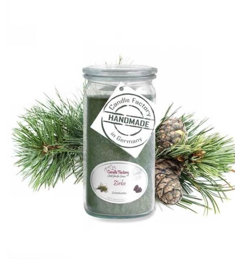 Hochwertige Duftkerze von Candle Factory Zirbe Mini Jumbo im Glas g?nstig in Kerzen Online Shop kaufen. Duftkerzen im Glas. Geschenkidee Zirbe Mini Jumbo im Glas