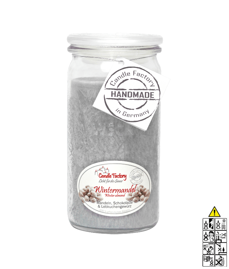 Wintermandel Mini Jumbo hochwertige Duftkerze im Glas