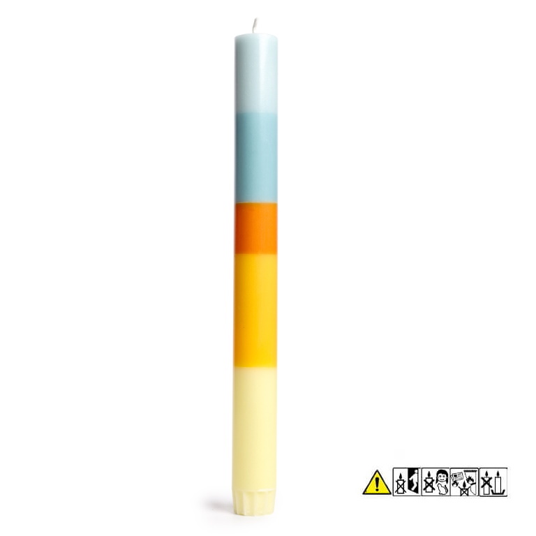 Bunte Stabkerze "Morning-Light" 22 x 230 mm (ohne Deko)