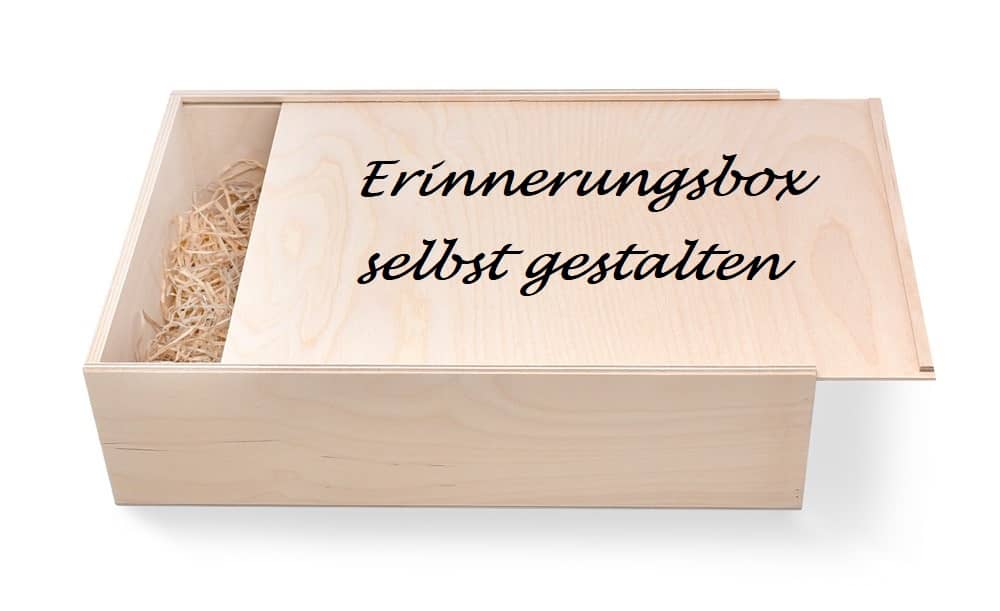 "Erinnerungsbox"  Selbst gestalten Geschenkbox groß 36/24/9 cm