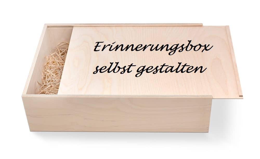 "Erinnerungsbox" Selbst gestalten Geschenkbox groß 36/24/9 cm "Erinnerungsbox" Selbst gestalten Geschenkbox groß 36/24/9 cm