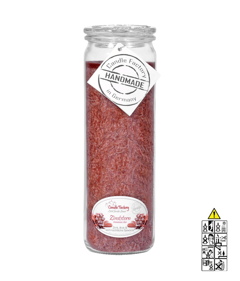 Zimtstern - Big Jumbo Duftkerze im Glas von Candle Factory