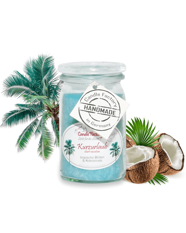 Kurzurlaub - Baby Jumbo Duftkerze im Glas von Candle Factory