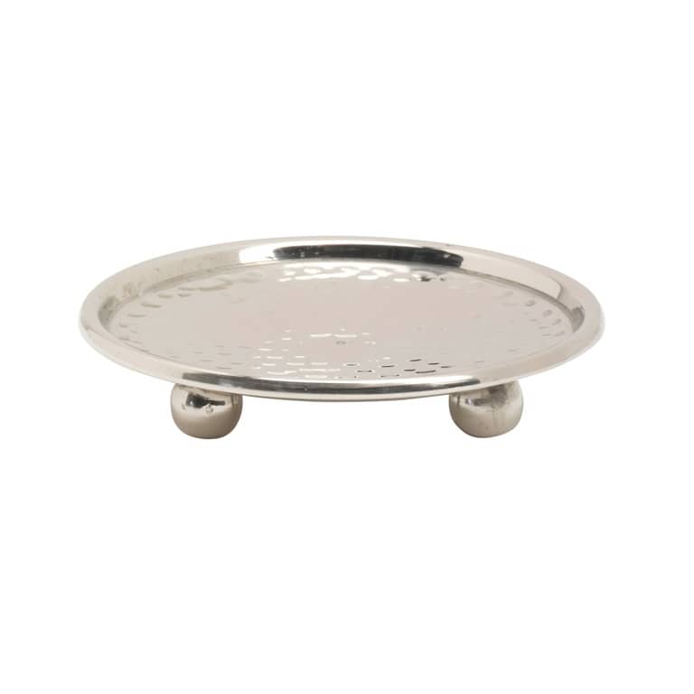 Kerzenständer / Kerzenhalter Ø Innen = 8 cm silberoptik poliert