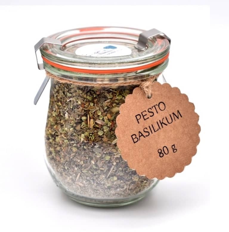 Pesto Basilikum, im Weck Glas, 80g- Gewürzmischung zum selber anmischen eines leckeren Pesto