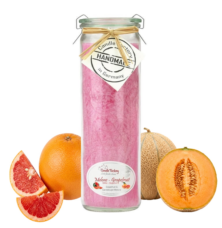 Hochwertige Duftkerze von Candle Factory Melone Grapefruit Big Jumbo g?nstig in Kerzen Online Shop kaufen. Duftkerzen im Glas. Geschenkidee Melone Grapefruit Big Jumbo.