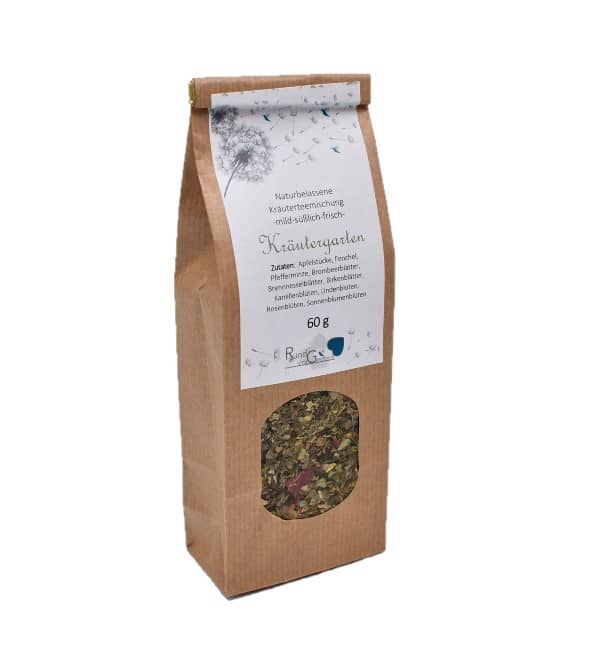 Kräutergarten Kräutertee, Gebinde 60g Kräutergarten Kräutertee, Gebinde 60g mild, süßlich, frische Kräuterteemischung online kaufen