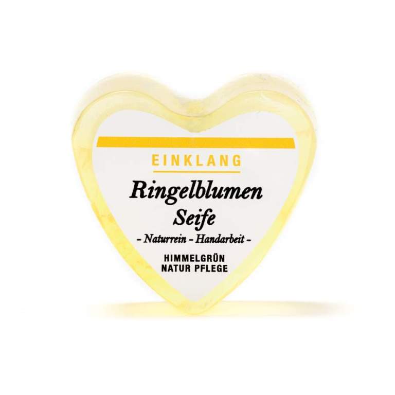 Ringelblumenseife - Glycerienseife in Herzform Hochwertige Geschenkidee Wellness Ringelblumenseife - Glycerienseife in Herzform online kaufen