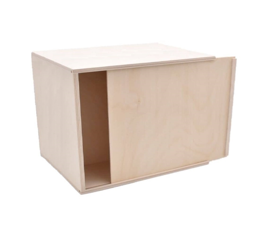 Geschenkbox XXL aus Holz mit Schiebedeckel Innen = 360 x 240 x 200 mm