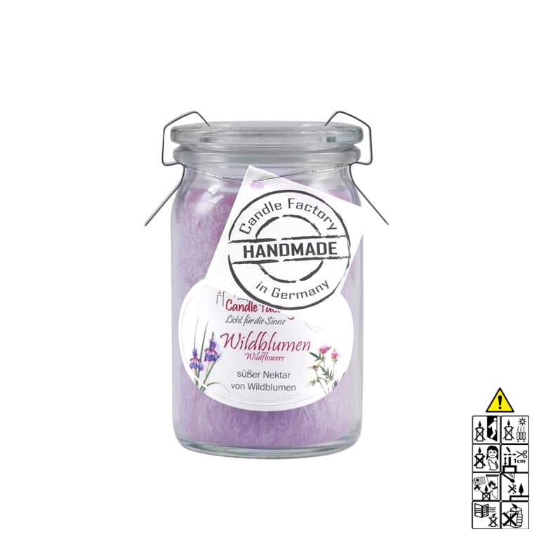 Hochwertige Wildblume Baby Jumbo Duftkerze im Glas in der Farbe hell Lila. Hochwertige Duftkerze von Candle Factory Wildblume Baby Mini Jumbo Duftkerze im Glas in der Farbe hell Lila g?nstig in Kerzen Online Shop kaufen. Duftkerzen im Glas. Geschenkidee Wildblume Baby Mini Jumbo Duftkerze im Glas in der Farbe hell Lila.
